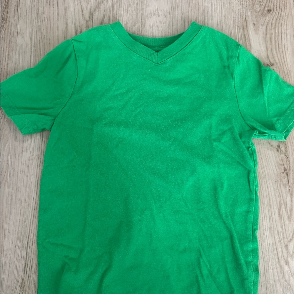 Vibrant Green V-Neck T-Shirt